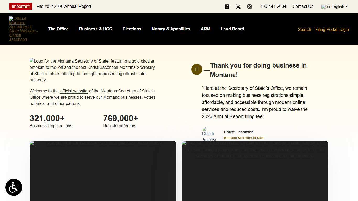 Christi Jacobsen - Montana Secretary of State - Official Montana Secretary of State Website - Christi Jacobsen